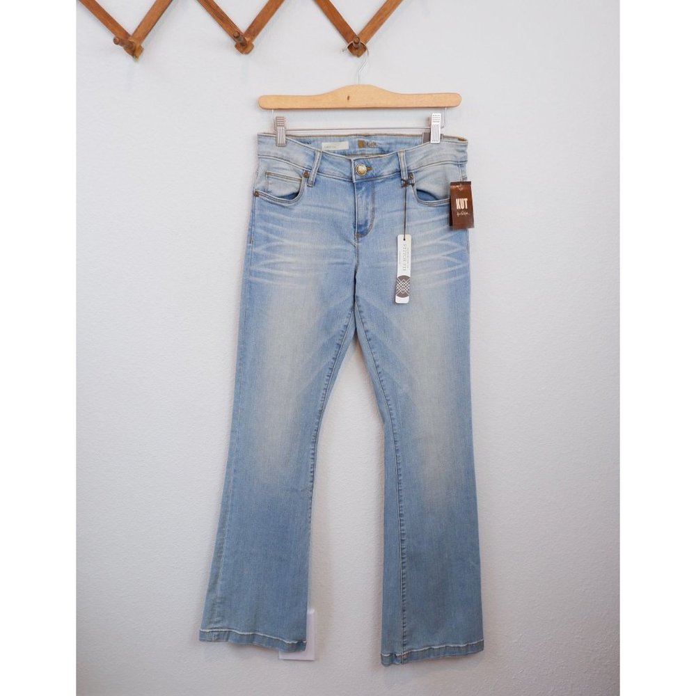 NEW Kut for Kloth Womens Light Wash Chrissy Flare Denim Jeans, size 6